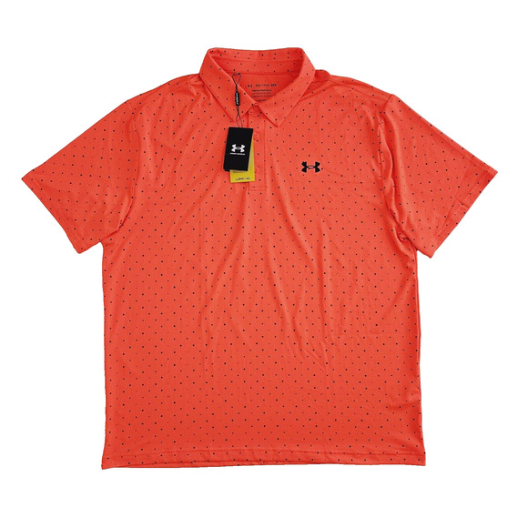 Under Armour Other - Under‎ Armour (Mens 2XL) Playoff 2.0 Loose Golf Polo Shirt Orange Spotted UPF 40